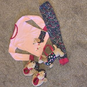 5t Puppy Jammies, Slippers And Purse